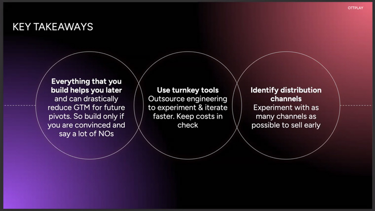 Sawat shared some of the key learnings from this process.